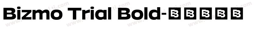 Bizmo Trial Bold字体转换